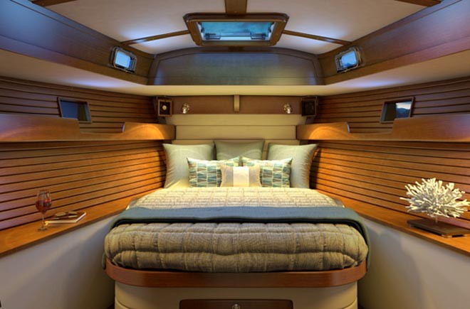 Morris 48GT main cabin ©  SW